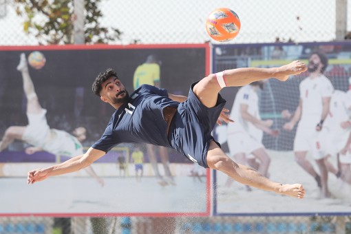 تمرین تیم ملی فوتبال ساحلی