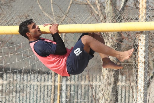 تمرین تیم ملی فوتبال ساحلی