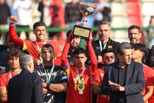 جشن قهرمانی تیم فوتبال جوانان فولاد خوزستان