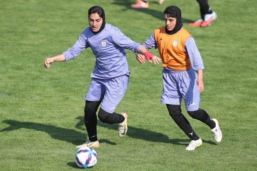 تمرین تیم ملی فوتبال بانوان