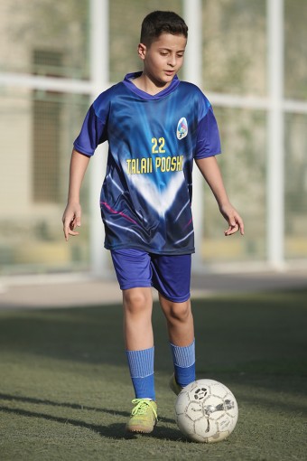 جلسه تمرینی مدرسه فوتبال طلایی پوشان