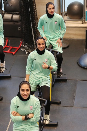 تمرین تیم ملی فوتبال بانوان
