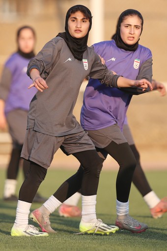 تمرین تیم ملی نوجوانان بانوان