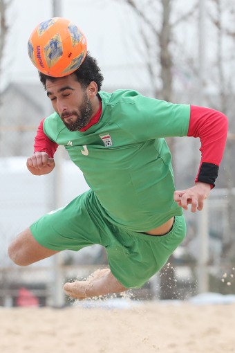 تمرین تیم ملی فوتبال ساحلی