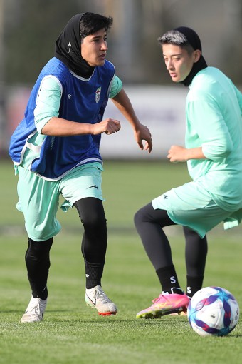 تمرین تیم ملی فوتبال بانوان