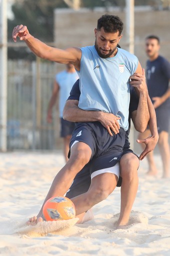 تمرین تیم ملی فوتبال ساحلی